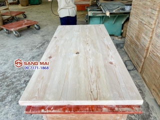Tấm gỗ thông tự nhiên Thợ Mộc ghép - Mặt bàn bàn gỗ thông dày 3cm( làm mịn còn 2,9cm ) - gothongre.com 