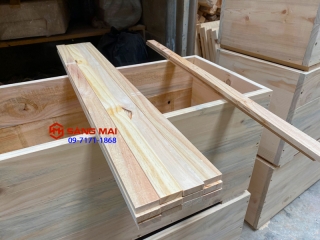Bán  Thanh gỗ thông 1cm x 3cm x dài 80cm + láng mịn 4 mặt ms76 - chuyên cung cấp gỗ thông xẻ theo yêu cầu 