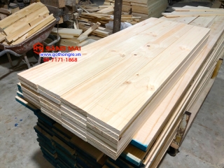 Bán Tấm gỗ thông mặt rộng 10cm x dày 1,5cm x dài 1m + láng mịn 4 mặt ms09