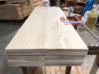 Mua Tấm gỗ thông mặt rộng 22cm x dày 2cm x bào láng 4 mặt + cắt theo yêu cầu ( Xưởng Gỗ Thông Sáng Mai )