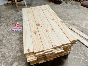 Tấm gỗ thông mặt rộng 10cm x dày 1cm x dài 120cm + Bào láng 4 mặt