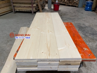 Tấm gỗ thông mặt rộng 14cm x dày 2cm x bào láng 4 mặt + cắt theo yêu cầu