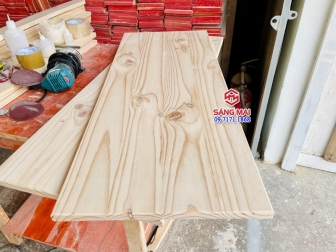 Mặt bàn gỗ thông rộng 40cm x dày 2cm x dài 100cm – gỗ thông tự nhiên ghép tấm