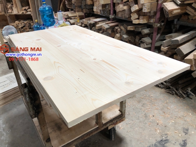 Tấm gỗ thông mặt rộng 22cm x dày 2cm x bào láng 4 mặt + cắt theo yêu cầu