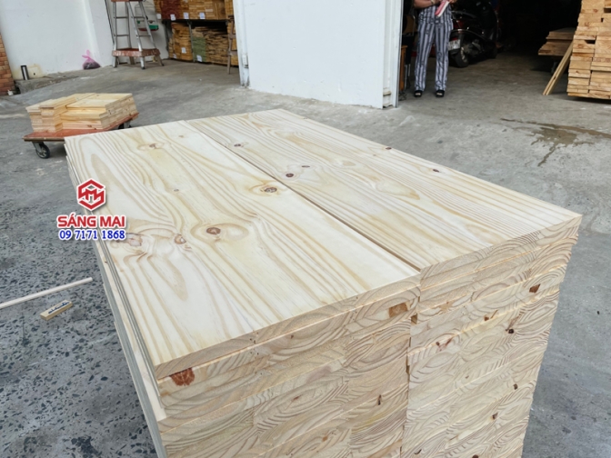 Mặt bàn gỗ thông 120cm x 38cm x 2cm - Gỗ tự nhiên ghép